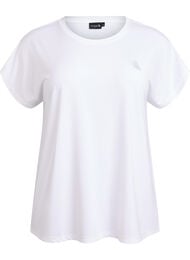 Effen gekleurd trainingsshirt, Wit