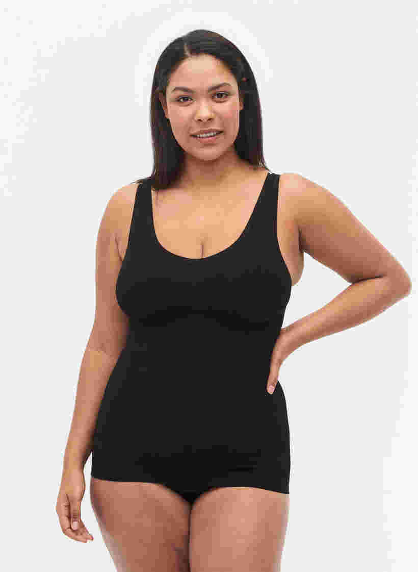 Shapewear top met brede bandjes, Black, Model image number 0