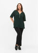 V-hals blouse met rits, Scarab, Model image number 2