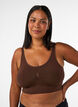 Zachte bh zonder vulling, Bruin, Model image number 0