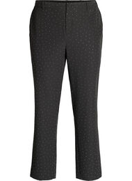 Broek met rhinestones en een hoge taille, Zwart