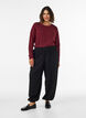 Jersey ballonbroek met hoge taille, Zwart, Model image number 0