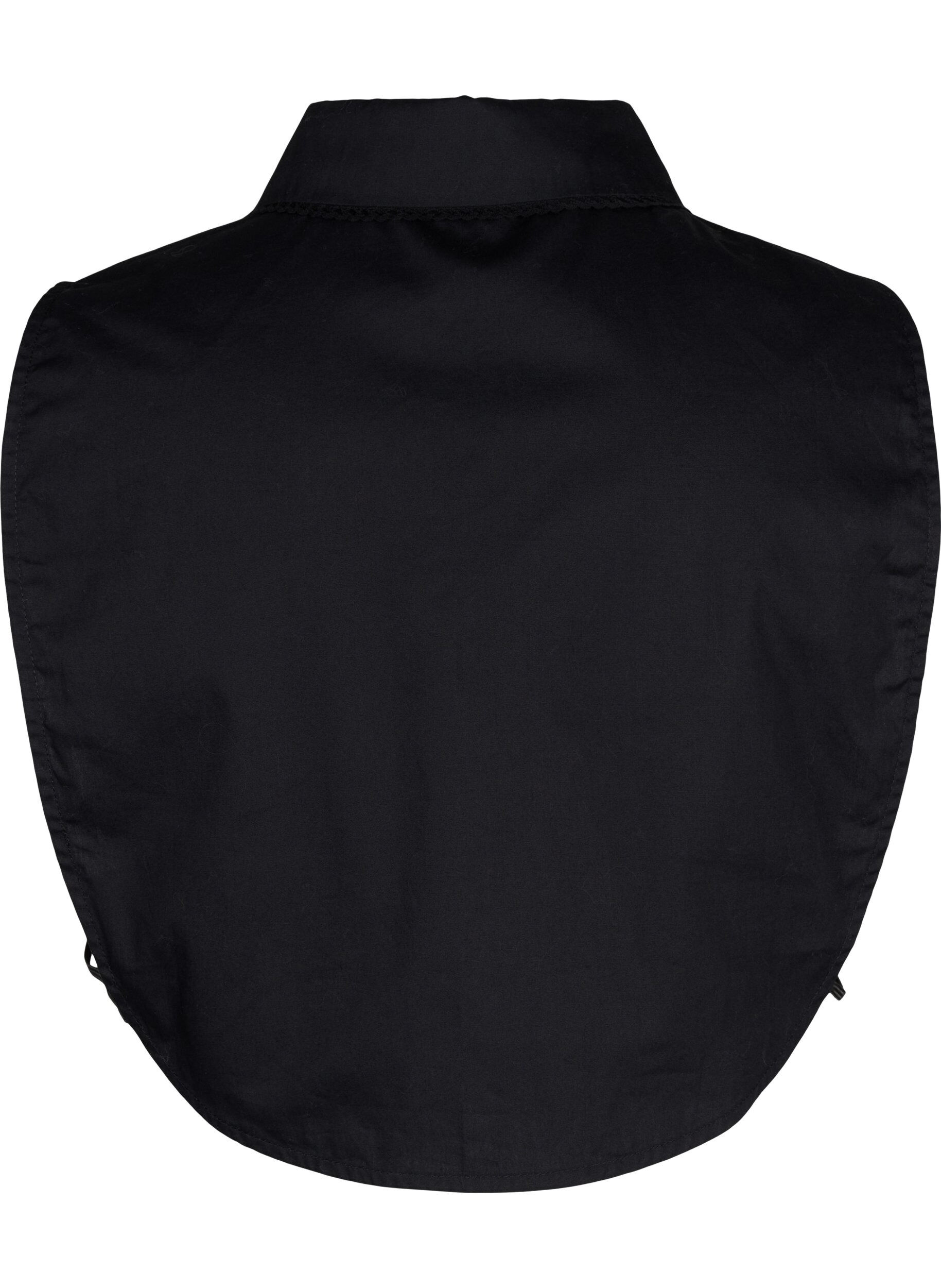 Zizzi Kraag met kanten lint, Black, Packshot image number 1