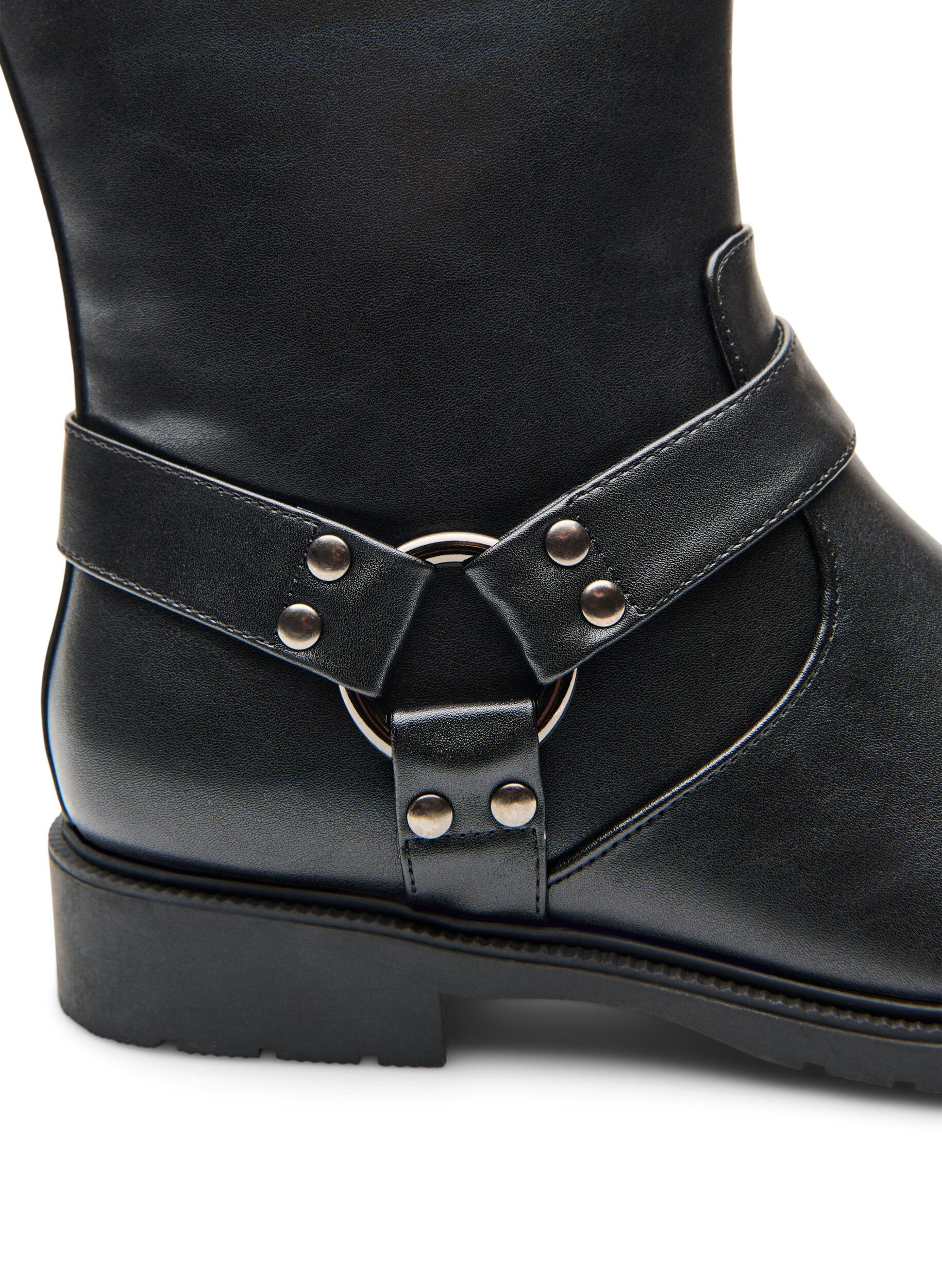 ZizziKorte bikerlaars, Zwart, Packshot image number 3