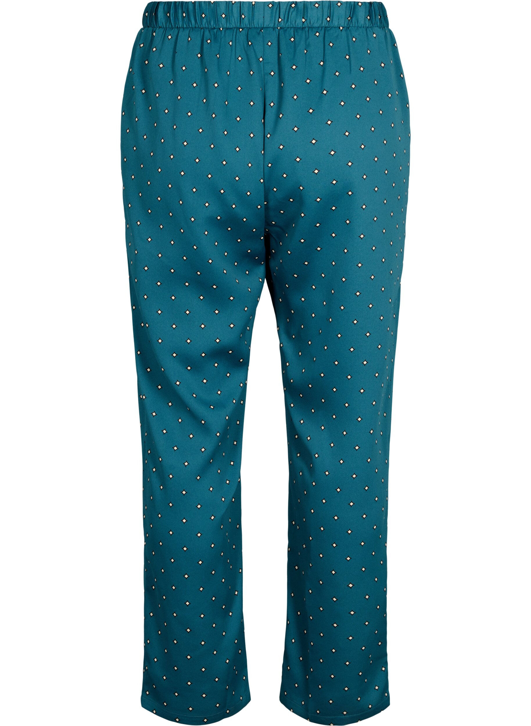 Zizzi Pyjama broeken met print, Balsam AOP, Packshot image number 1
