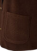 Teddy gilet met knopen en zakken, Bruin, Packshot image number 3