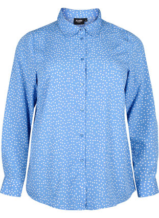 FLASH - Shirt met stippen, Marina White Dot, Packshot image number 0