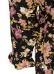 Midi-jurk met bloemenprint en afneembare strikceintuur, Zwart, Packshot image number 3