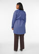 Gestreept shirt met wikkel-effect en een strikceintuur, Blauw, Model image number 2