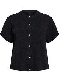 Gebreide kleding vest met korte mouwen, Grijs