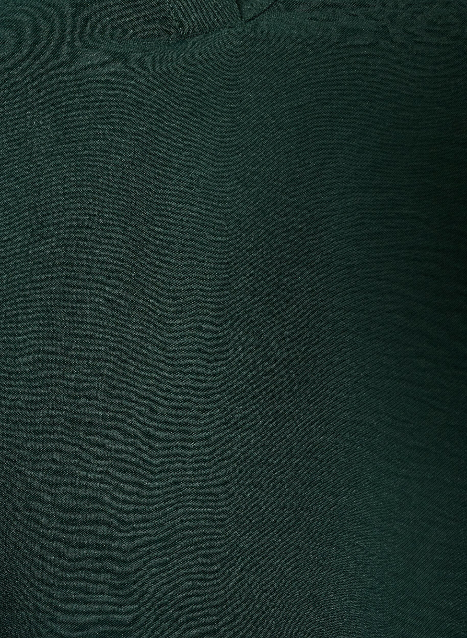ZizziBlouse met smockmanchetten en V-hals, Groen, Packshot image number 2