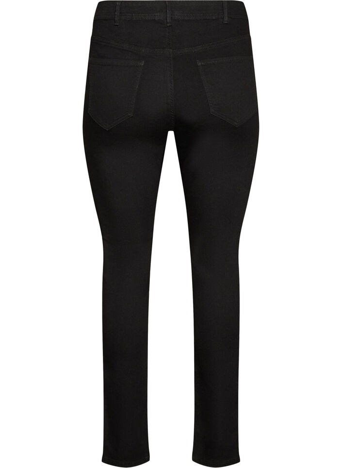 Amy super slim-fit jeans met hoge taille, Zwart, Packshot image number 1