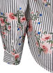 Shirt met bloemenprint en smalle strepen, Zwart, Packshot image number 4