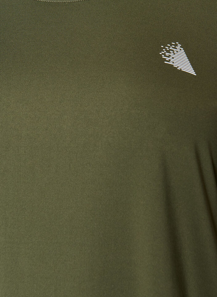 Sporttop met 3/4 mouwen, Groen, Packshot image number 2