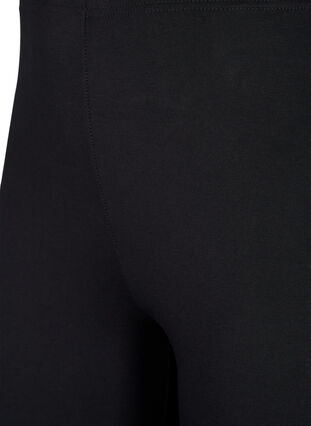 FLASH - 2-pack katoenen leggings, Black / Black, Packshot image number 2