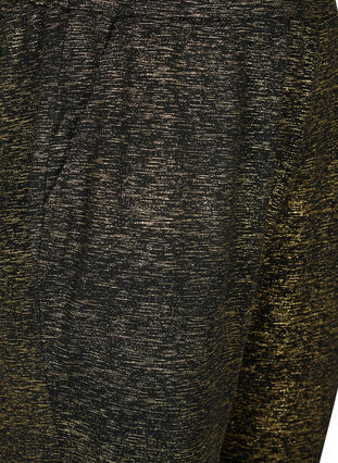 Maddison broek met goudkleur en zakken, Black w. Gold, Packshot image number 2