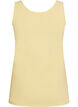 Effen basic top in katoen, Geel, Packshot image number 1