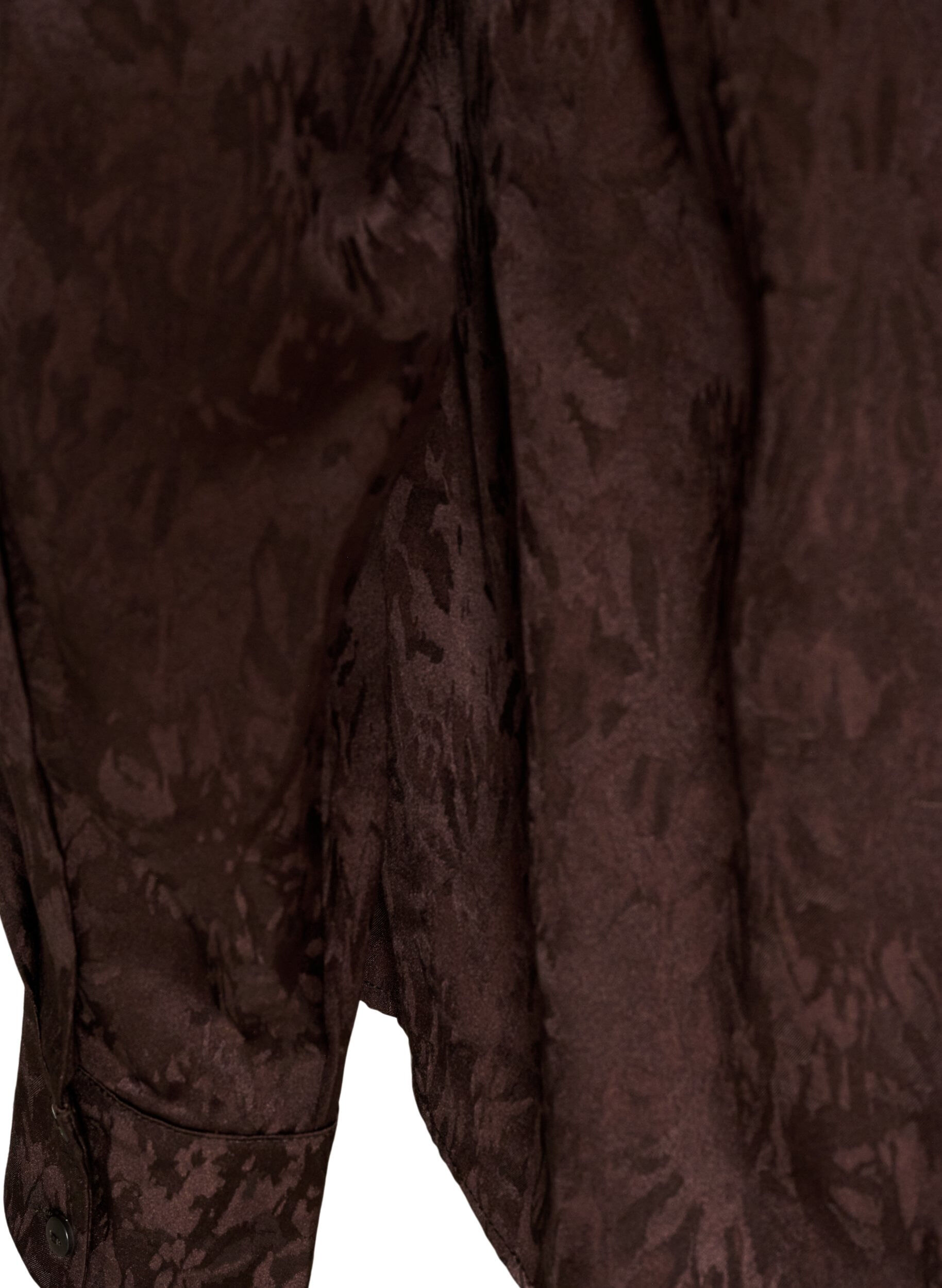 ZizziShirt met ton-sur-ton paisleypatroon, Bruin, Packshot image number 3
