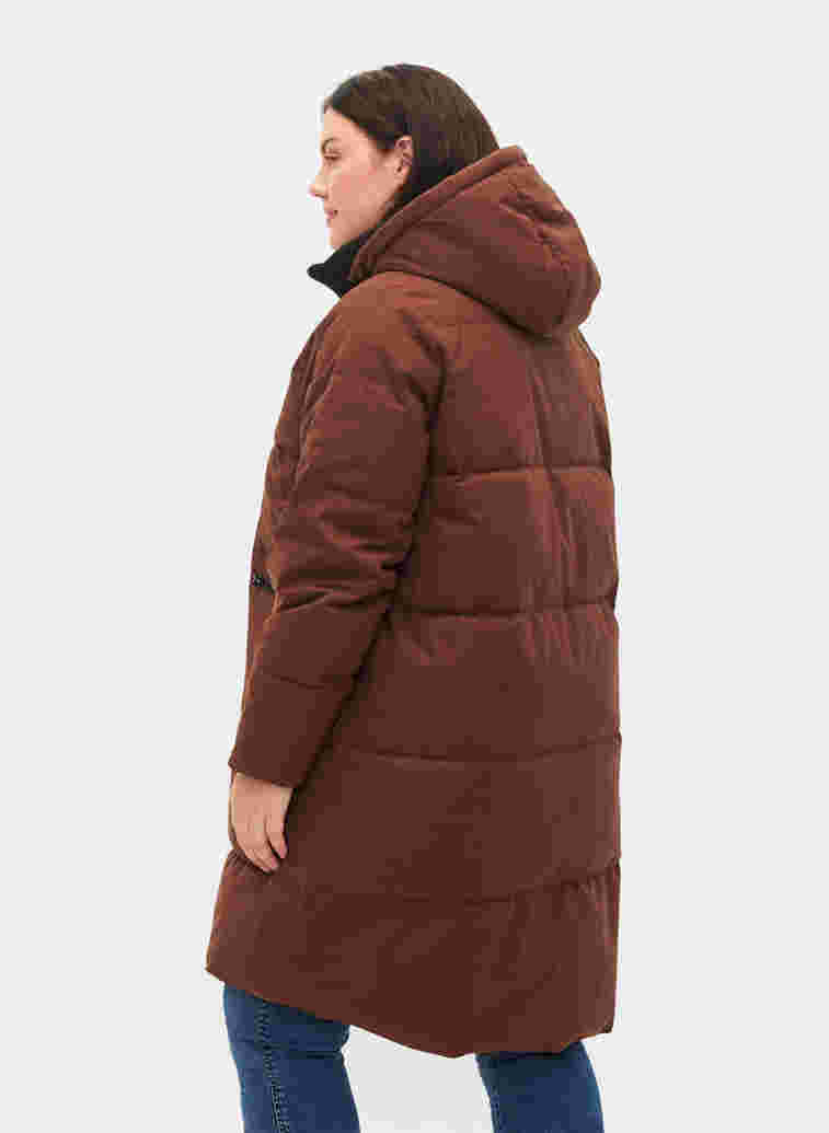 Winterjas met afneembare capuchon, Friar Brown, Model
