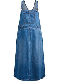 Midi denim overall jurk, Blue Denim