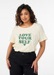 T-shirt met print, Geel, Model image number 0