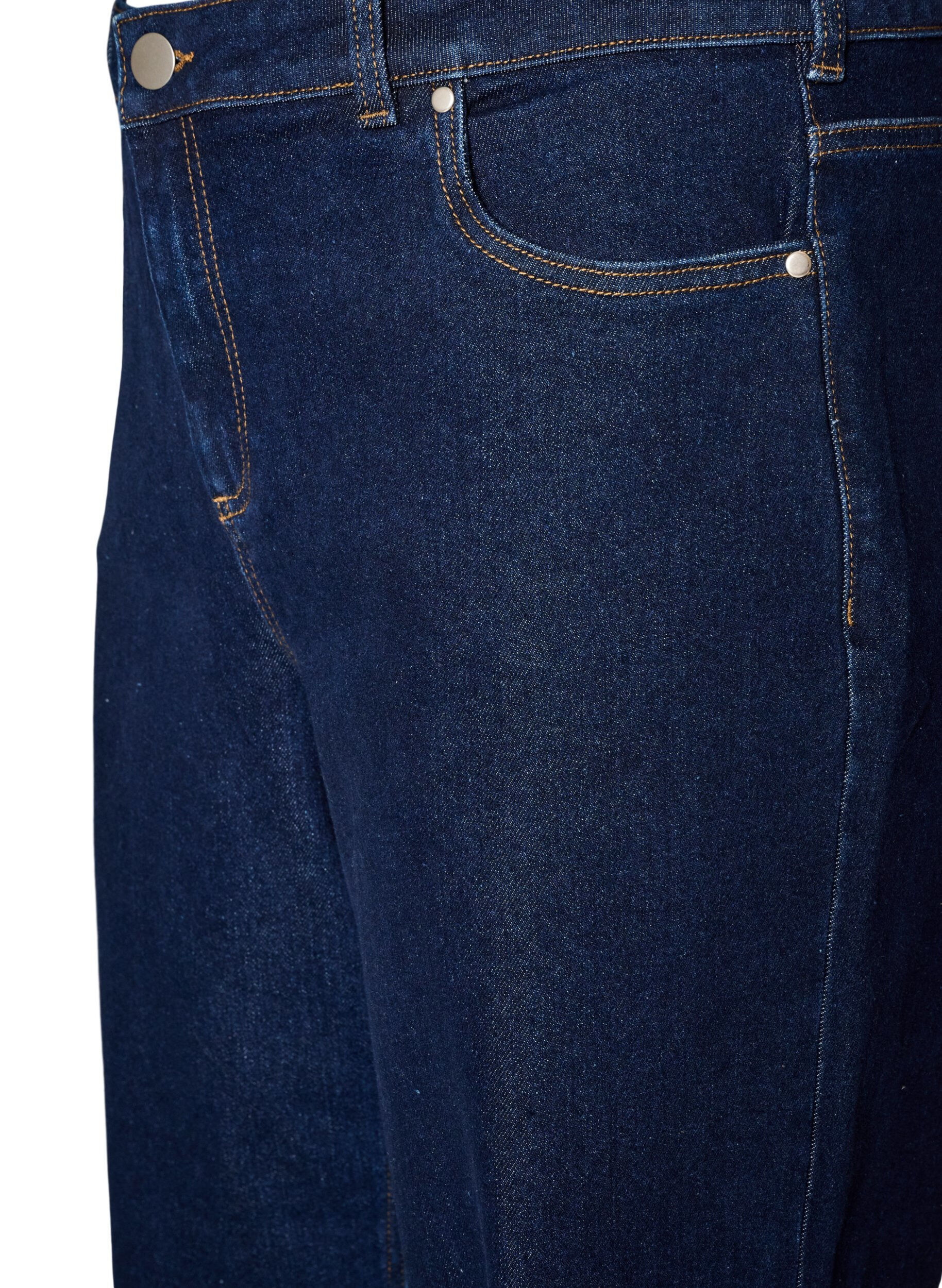 ZizziMyra jeans met hoge taille en wide fit, Blauw, Packshot image number 2
