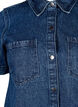 Lang denim shirt met korte mouwen, Blue Denim, Packshot image number 2