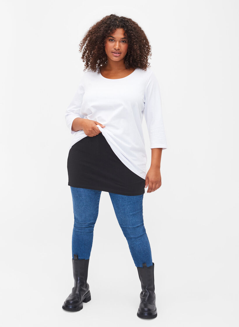 2-pack tops verlenger, Black/Black Dot, Model image number 3