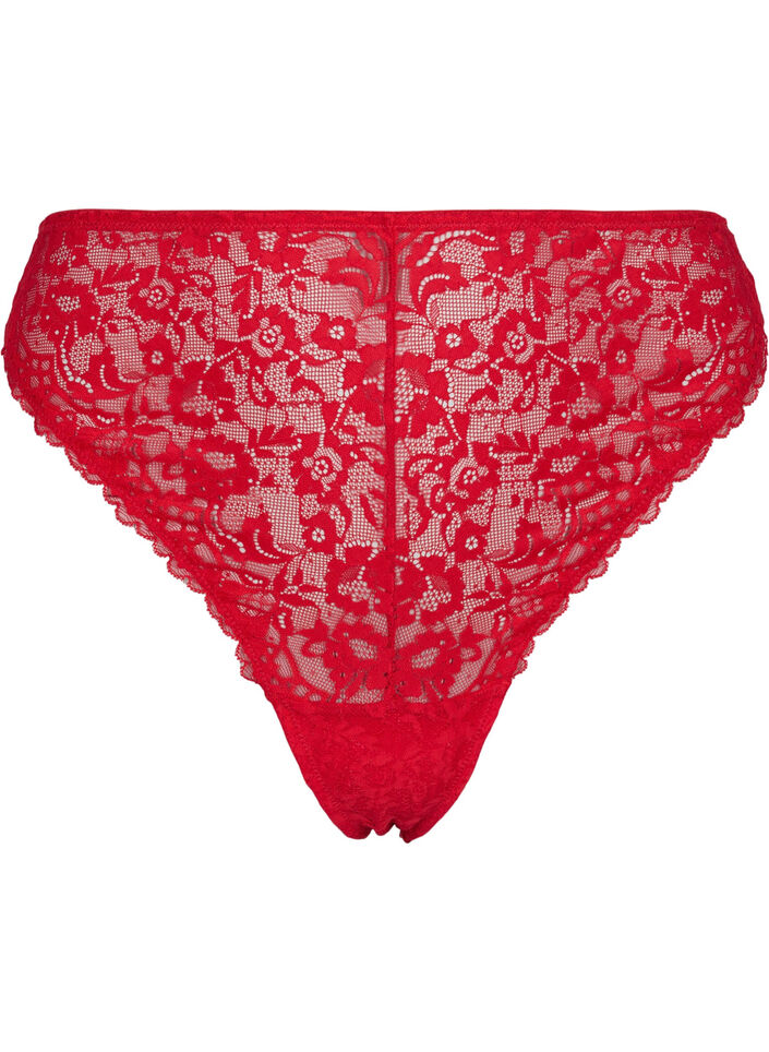 Kanten G-string met normale taille, Red Ass., Packshot image number 0