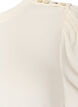 Blouse met knoopdetail en korte pofmouwen, Beige, Packshot image number 2