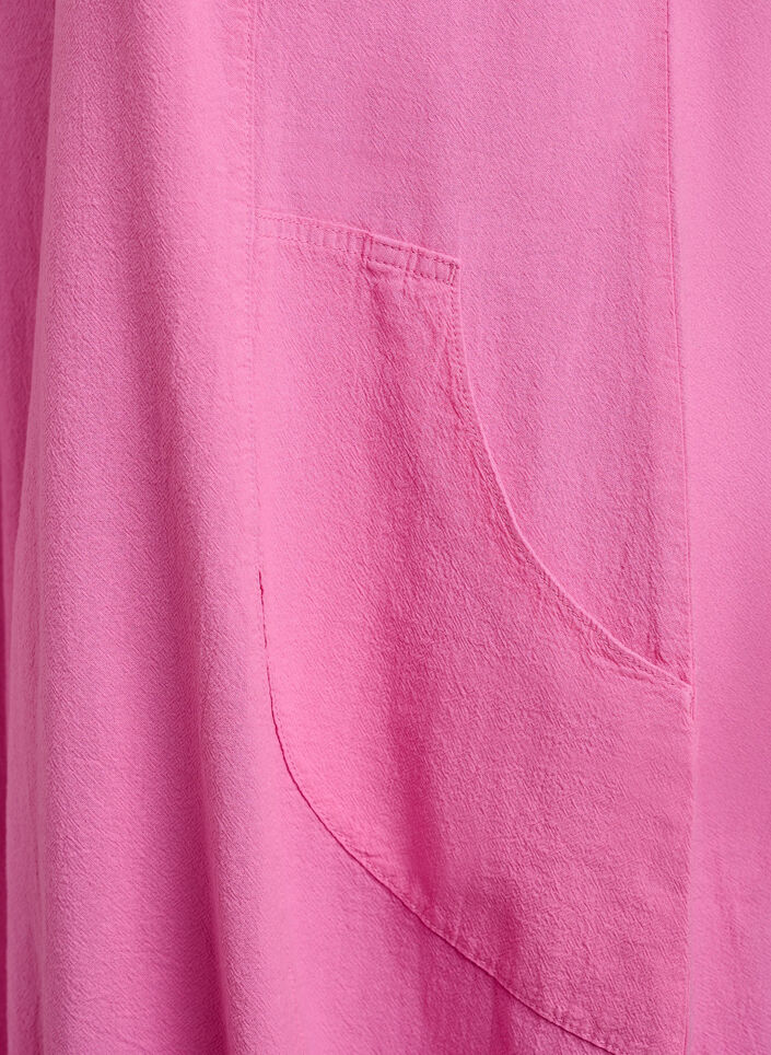 Katoenen jurk met korte mouwen, Roze, Packshot image number 3