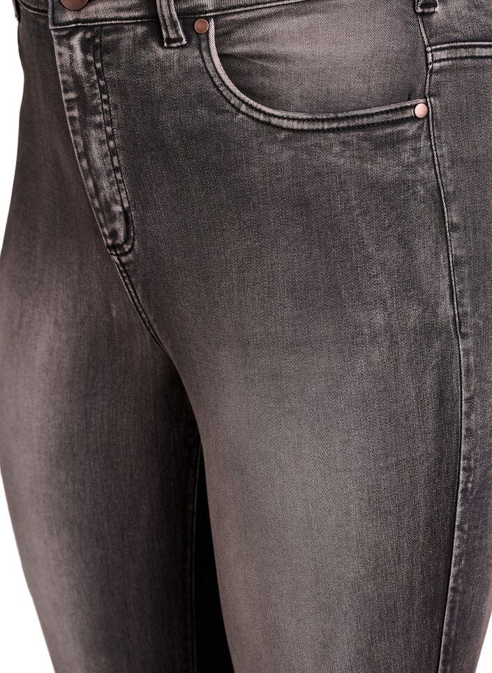 Super slim Amy jeans met hoge taille, Grijs, Packshot image number 2