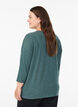 Jersey blouse met 3/4 mouwen, Groen, Model image number 2