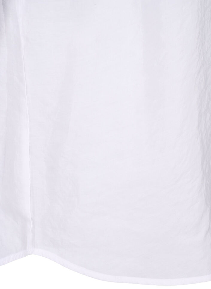 Blouse van Tencel™ Modal met geborduurde details, Bright White, Packshot image number 4