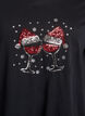 Kerst T-shirt van biologisch katoen, Zwart, Packshot image number 2