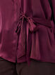 Shirt met satijnlook en wikkeleffect, Rood, Model image number 3