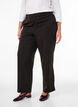 Hoogtailleerde pantalon met rechte pasvorm, Zwart, Model image number 2