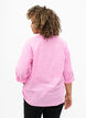 Blouse van katoen met v-hals, Rosebloom, Model image number 1
