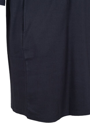 Katoenen jurk met 3/4 mouwen en zakken, Night Sky, Packshot image number 3