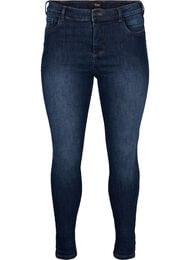 Super smalle jeans met hoge taille, Dark Blue