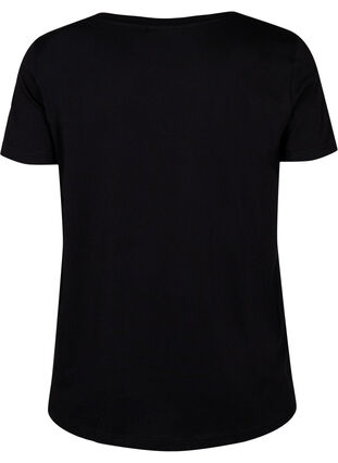 Sport-T-shirt met print, Black w. Stripe Move, Packshot image number 1