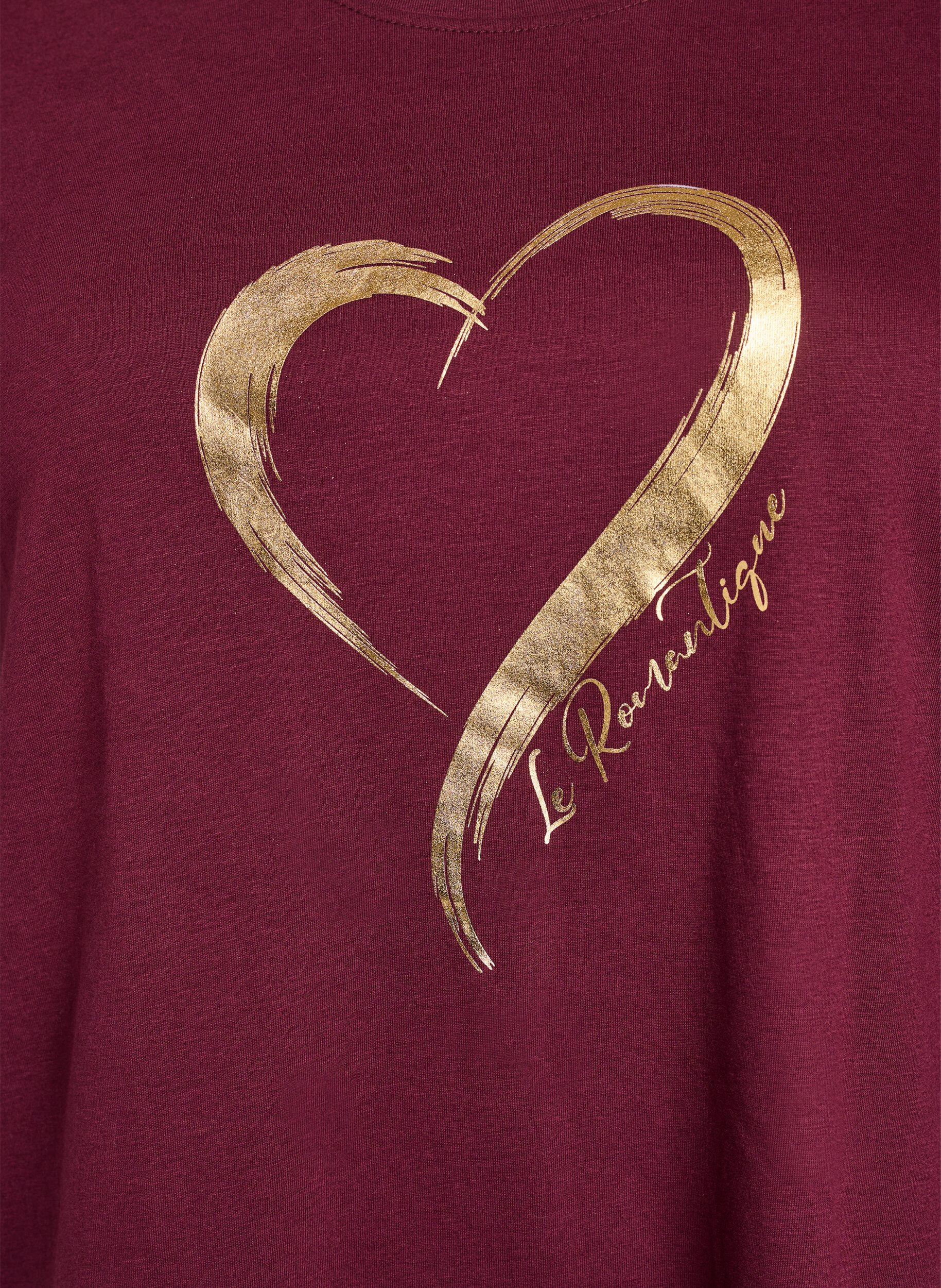 ZizziT-shirt met print, Rood, Packshot image number 2