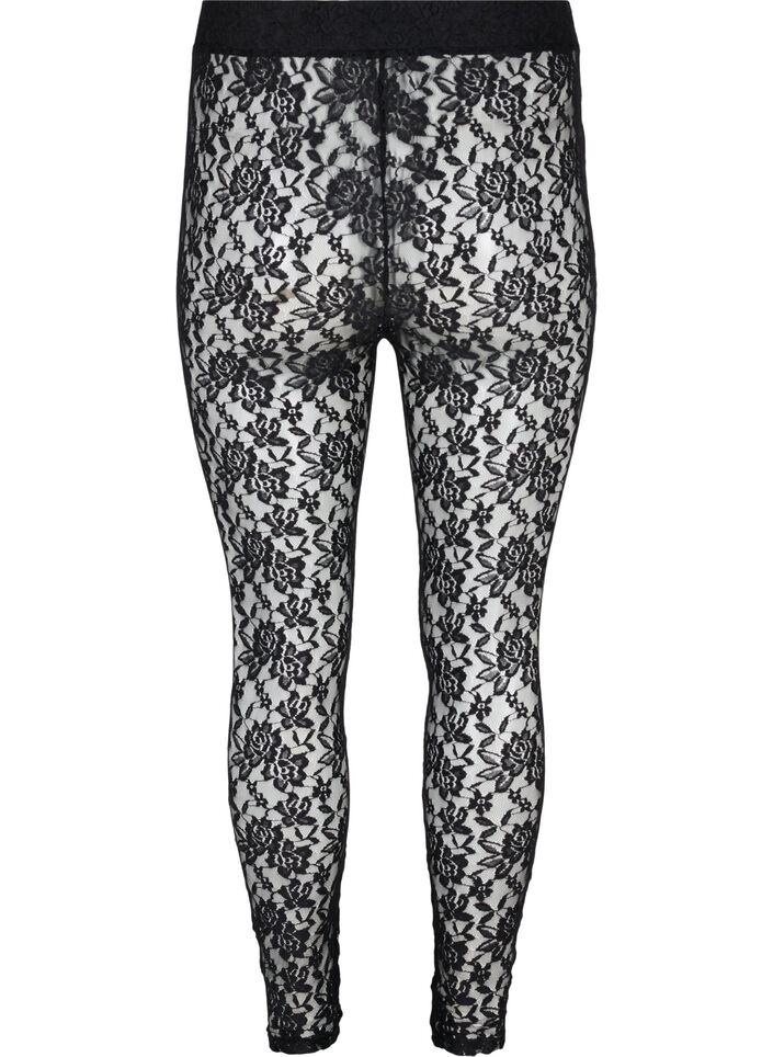 Legging van kant, Black, Packshot image number 1