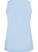 Effen basic top in katoen, Blauw, Packshot image number 1