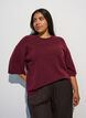 Los gebreide shirt met korte mouwen, Rood, Model image number 0
