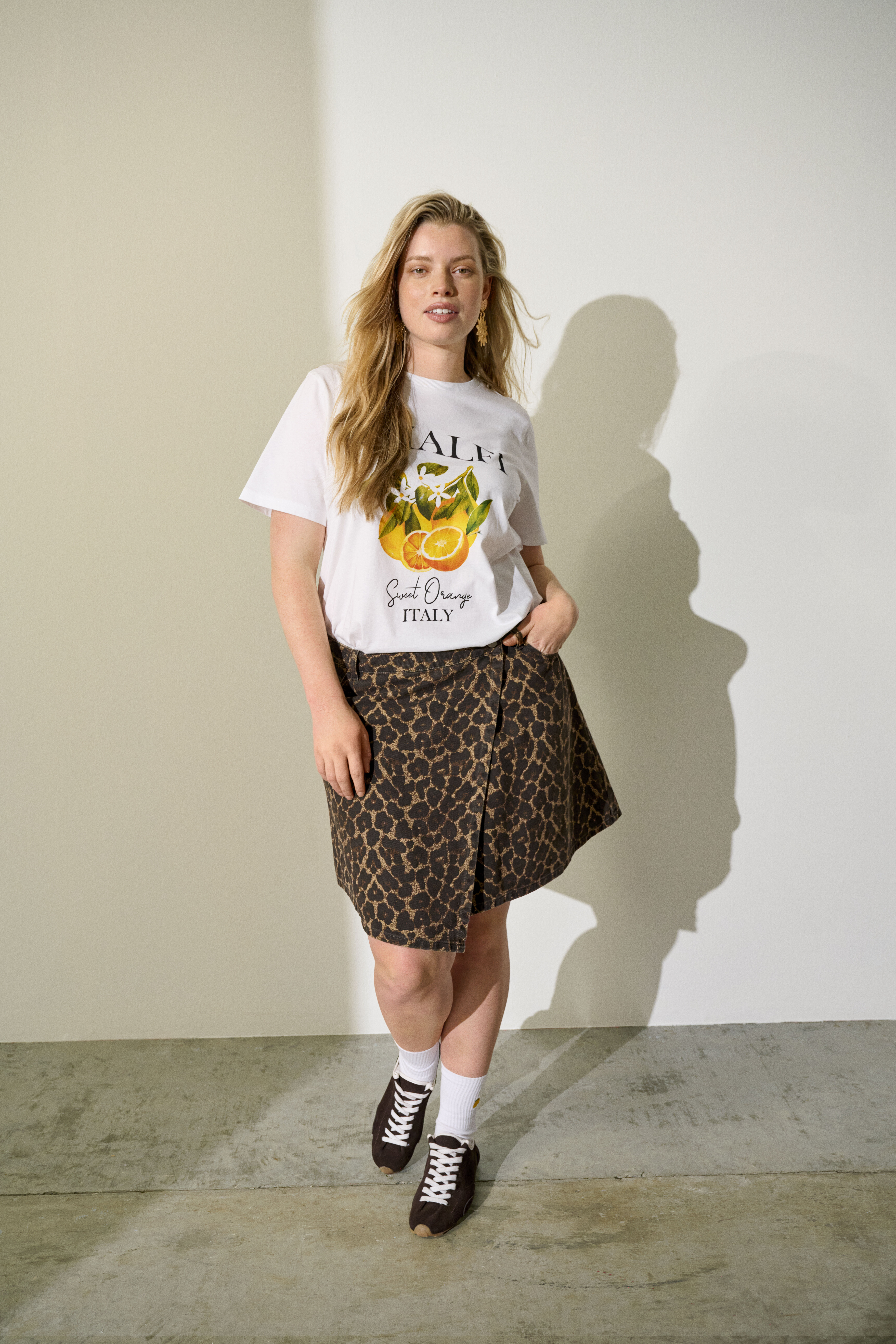 Zizzi Leo denim rok, , Model