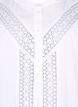 Viscose blouse met kanten afwerking, Bright White, Packshot image number 2