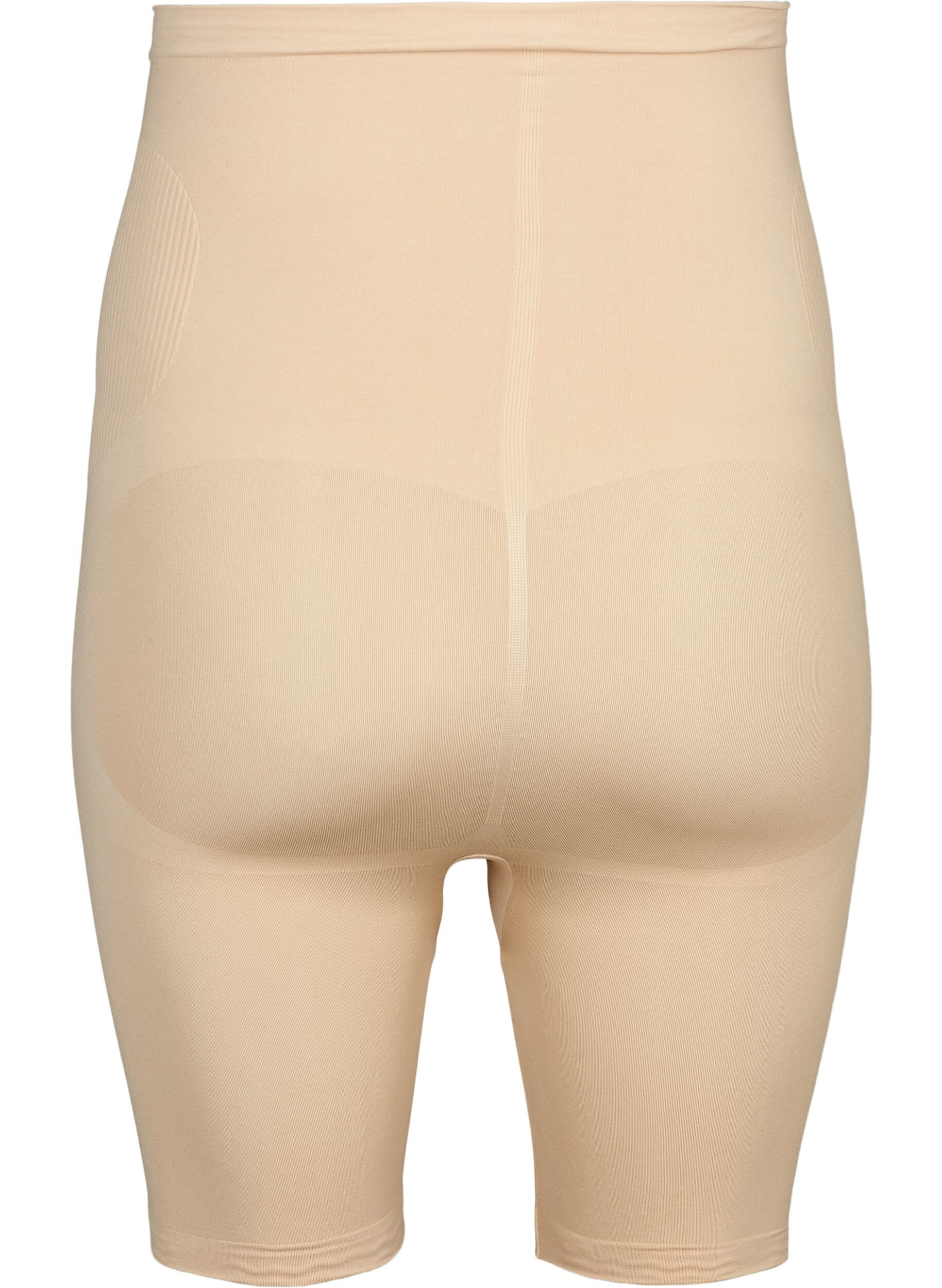 Zizzi Shapewear shorts met hoge taille, Beige, Packshot image number 1