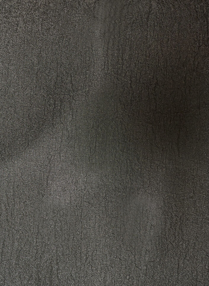 Korte organzajurk met ruchezoom, Zwart, Packshot image number 2