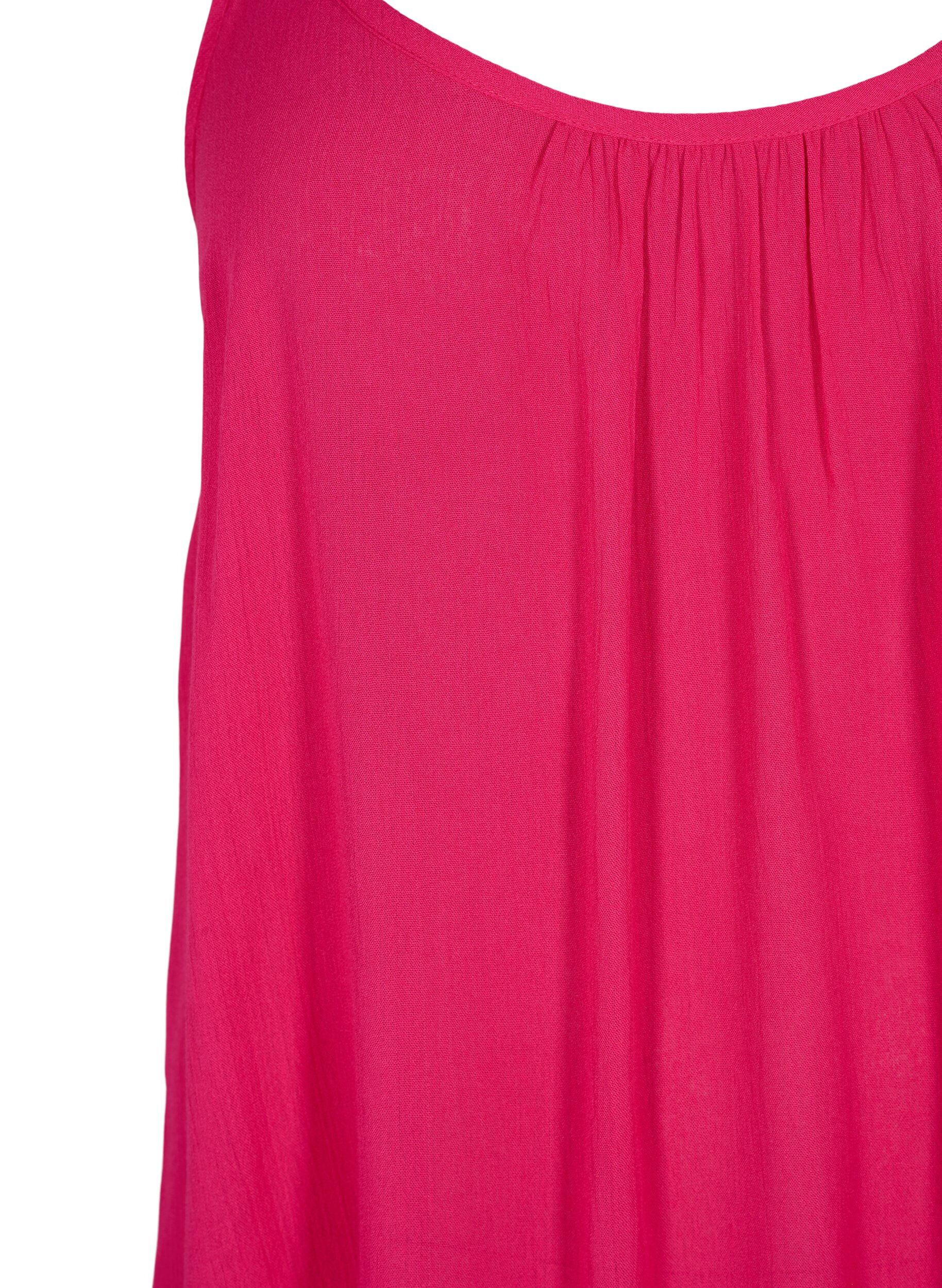 Zizzi Strap top in viscose, Roze, Packshot image number 2